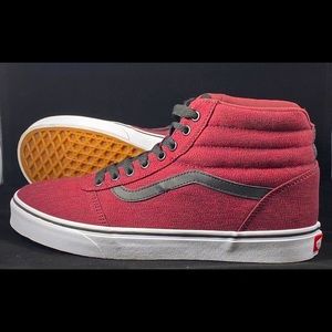 Vans Ward High Top Men's Sneaker Burgundy